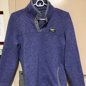 LL BEAN QUARTER BUTTON UP